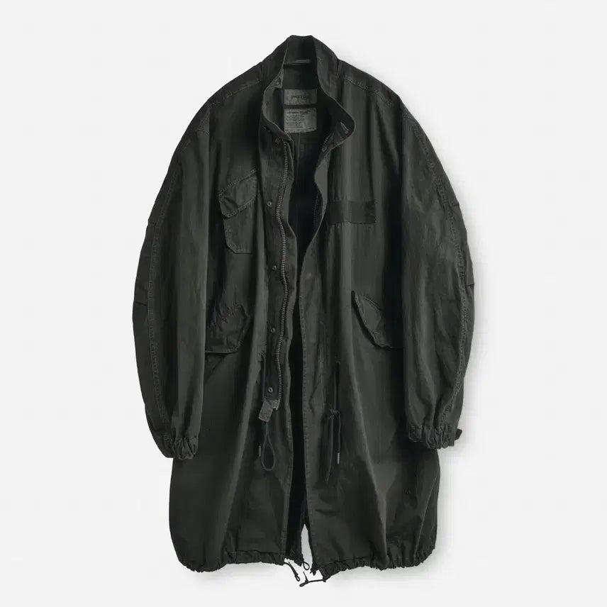 [BUNJANG] Years Ago M65 Sulphur Dyed Fishtail Overdyed Parka / (S) 이얼즈어고 m65 설퍼다이드 피쉬테일 오버다이드 카키