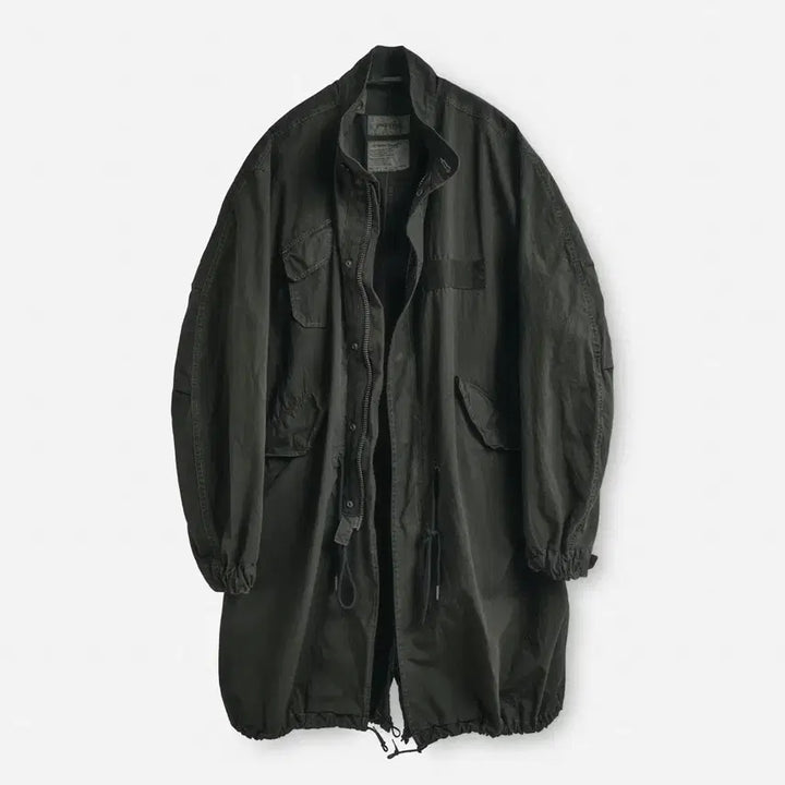 [BUNJANG] Years Ago M65 Sulphur Dyed Fishtail Overdyed Parka / (S) 이얼즈어고 m65 설퍼다이드 피쉬테일 오버다이드 카키