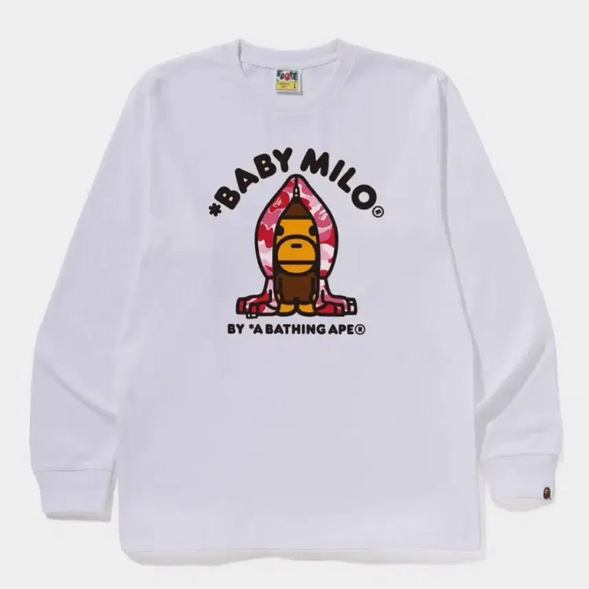 [BUNJANG] BAPE Milo Long Sleeve Shirt / 베이프 마일로 롱슬리브