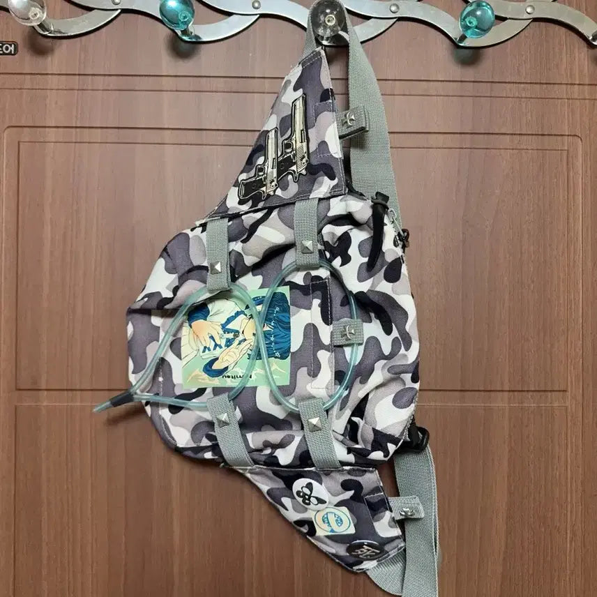 [BUNJANG] 서브컬쳐 지뢰계 JIKO 카모 핸드메이드 슬링백 가방 / 서브컬쳐 지뢰계 JIKO 카모 핸드메이드 슬링백 가방