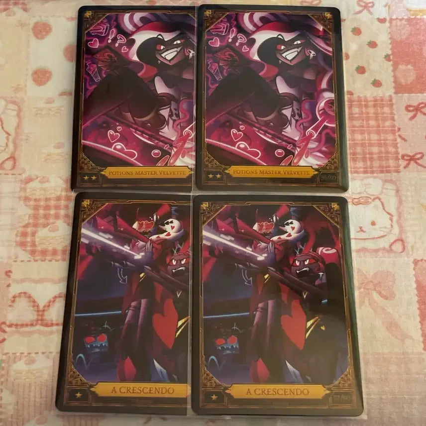 [BUNJANG] Hazbin Hotel Valentino Trading Card Bundle Set / 해즈빈 호텔 트레카 벨벳 발렌티노 일괄