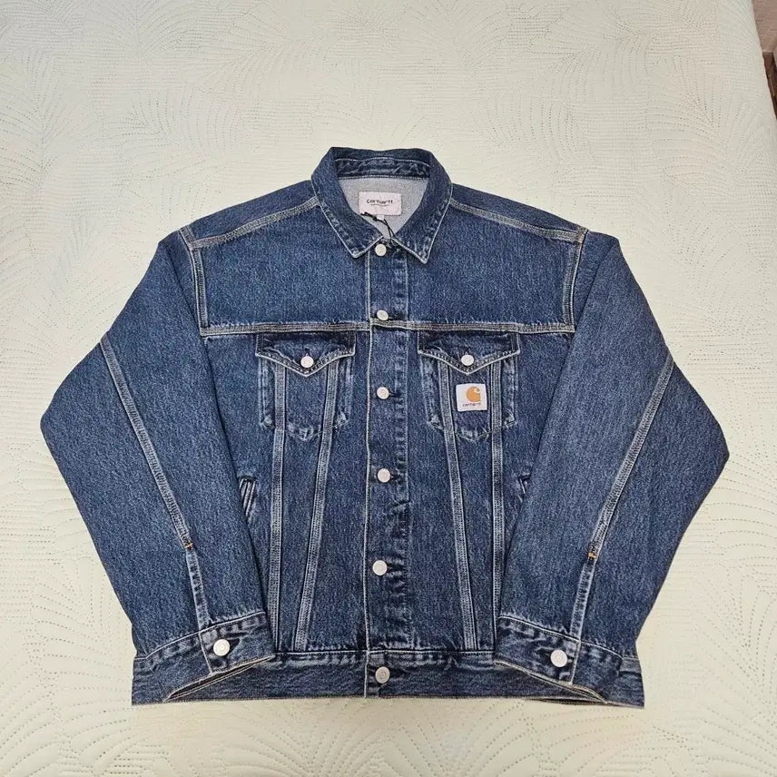 [BUNJANG] Carhartt WIP Helston Jacket Blue Stone Washed L / [새상품] 칼하트 WIP 헬스톤 자켓 블루 스톤 워시드 L
