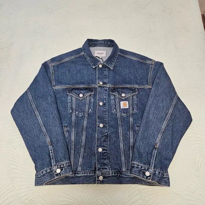 [BUNJANG] Carhartt WIP Helston Jacket Blue Stone Washed L / [새상품] 칼하트 WIP 헬스톤 자켓 블루 스톤 워시드 L