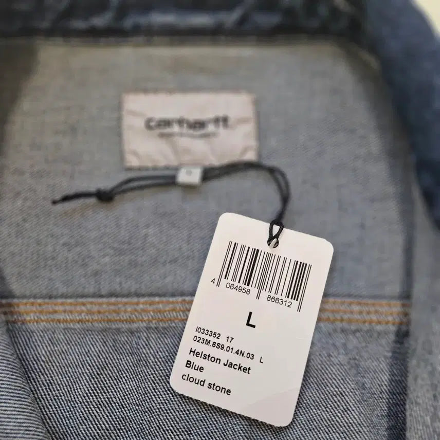 [BUNJANG] Carhartt WIP Helston Jacket Blue Stone Washed L / [새상품] 칼하트 WIP 헬스톤 자켓 블루 스톤 워시드 L