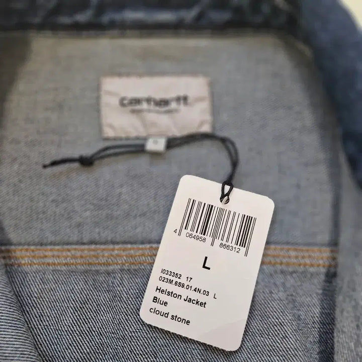 [BUNJANG] Carhartt WIP Helston Jacket Blue Stone Washed L / [새상품] 칼하트 WIP 헬스톤 자켓 블루 스톤 워시드 L