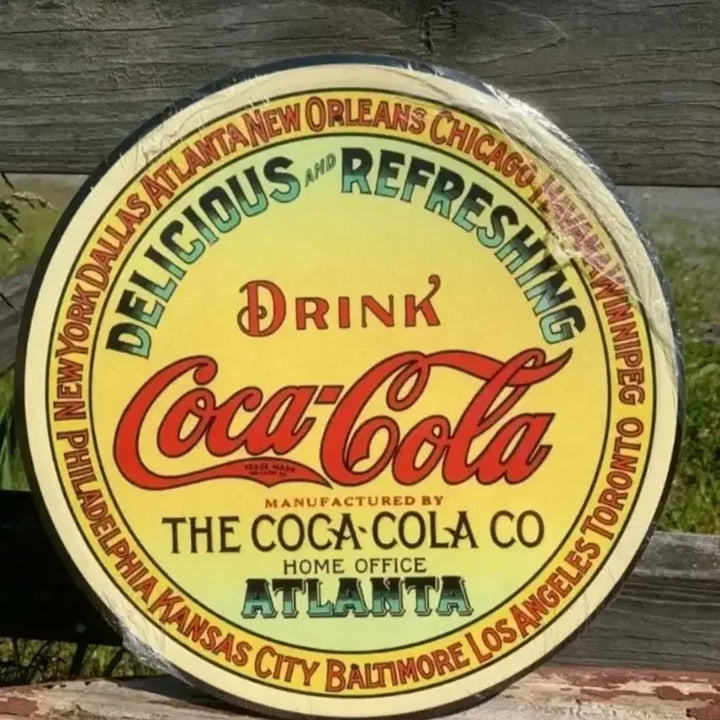 [BUNJANG] Vintage Coca-Cola Round Advertising Sign USA Collection Replica / 빈티지/앤틱 코카콜라 라운드 광고사인 USA 콜렉션 리플리카