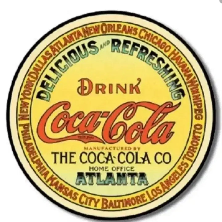 [BUNJANG] Vintage Coca-Cola Round Advertising Sign USA Collection Replica / 빈티지/앤틱 코카콜라 라운드 광고사인 USA 콜렉션 리플리카