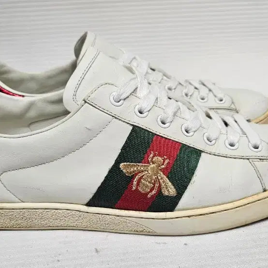 [BUNJANG] GUCCI Ace Bee Embroidery Sneakers (Size 8) / GUCCI 구찌 에이스 꿀벌 자수 스니커즈 8사이즈 270