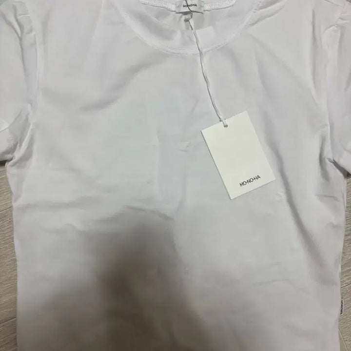 [BUNJANG] Monoha White Basic T-shirt / 모노하 반팔티셔츠 기본티 화이트 새상품