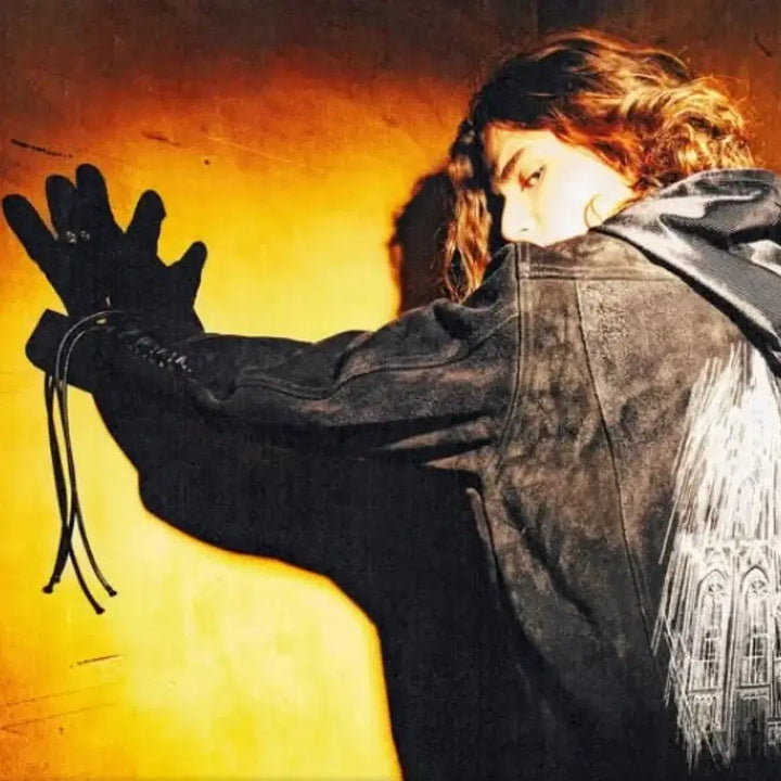 [BUNJANG] Undermycar Cathedral Embroidered Suede Trucker Jacket / 새상품 언더마이카 퀄른성당 아트웍 자수 스웨이드 트러커 자켓