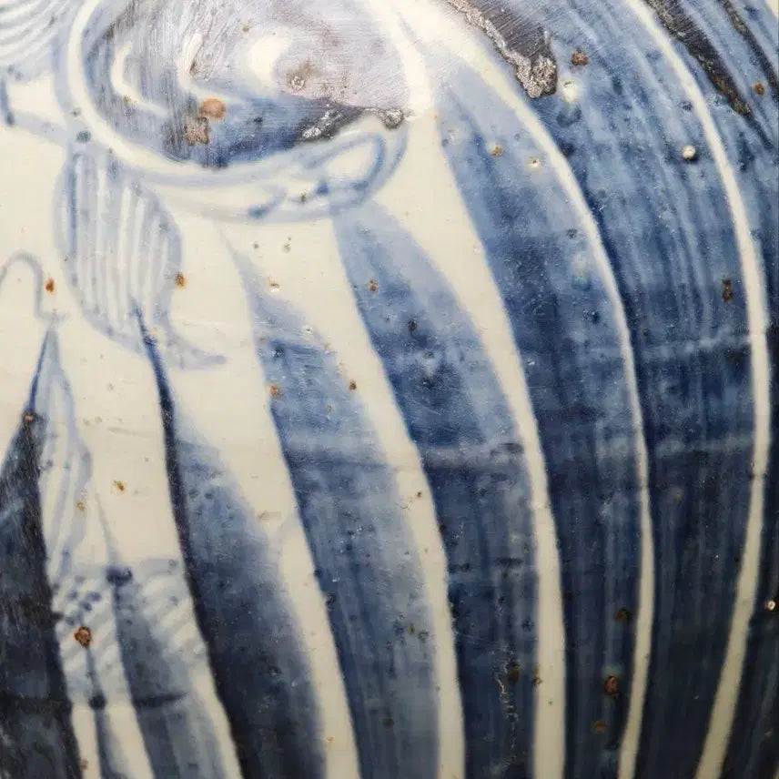 [BUNJANG] Celadon Porcelain Fish Motif Vase / 원청화 청화백자 어락문 매병 중국도자기 골동품 수집품 미술품