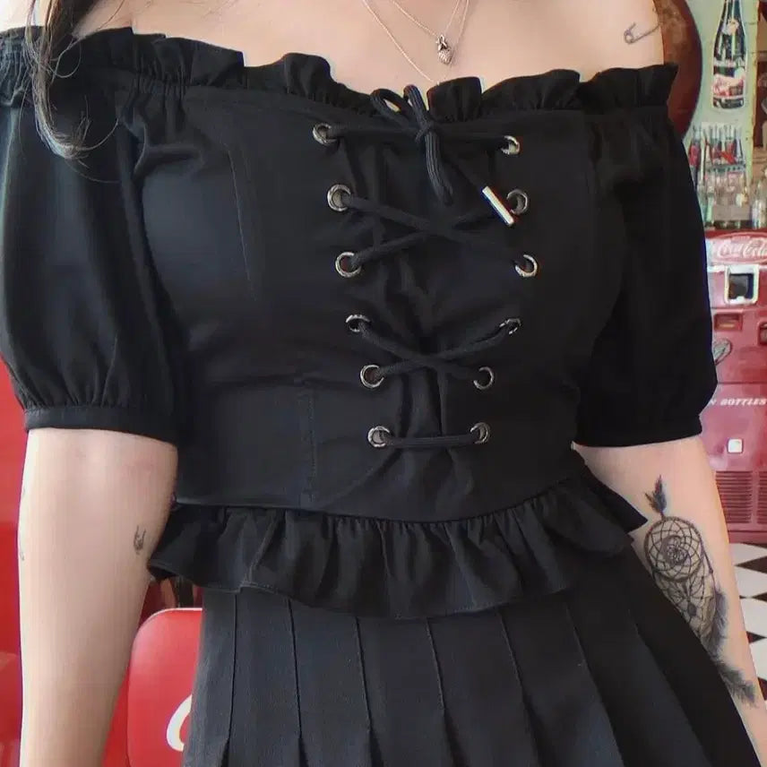 [BUNJANG] Pale Jade Corset Black / 페일제이드 코르셋 BL