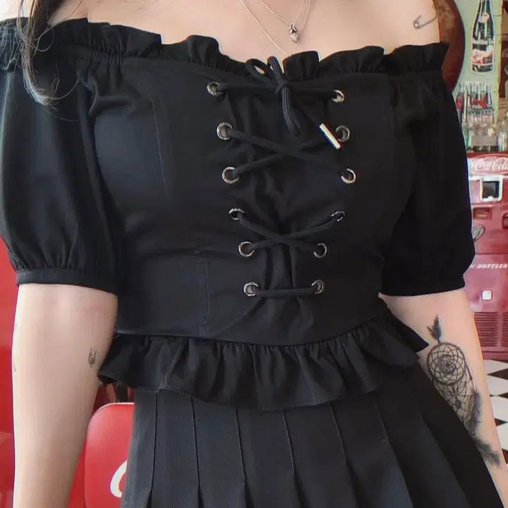 [BUNJANG] Pale Jade Corset Black / 페일제이드 코르셋 BL