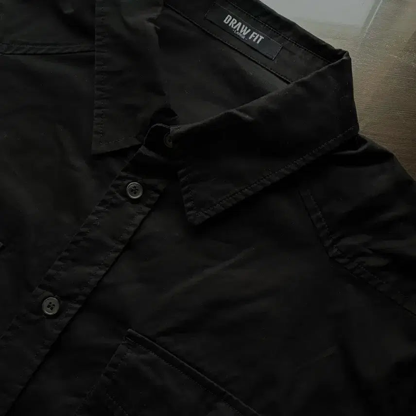 [SOLD OUT] (L) 드로우핏 워시드 코튼 웨스턴 셔츠 [BLACK] 판매