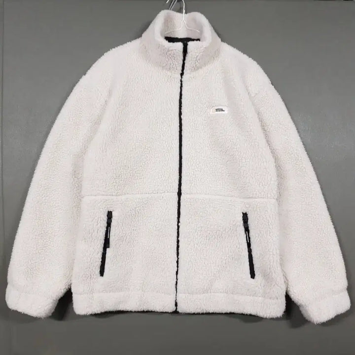 [BUNJANG] National Geographic Reversible Sherpa Fleece Zip-Up Jacket XL / 실측 XL) 내셔널지오그래픽 리버서블 양면 쉐르파 플리스 집업 자켓