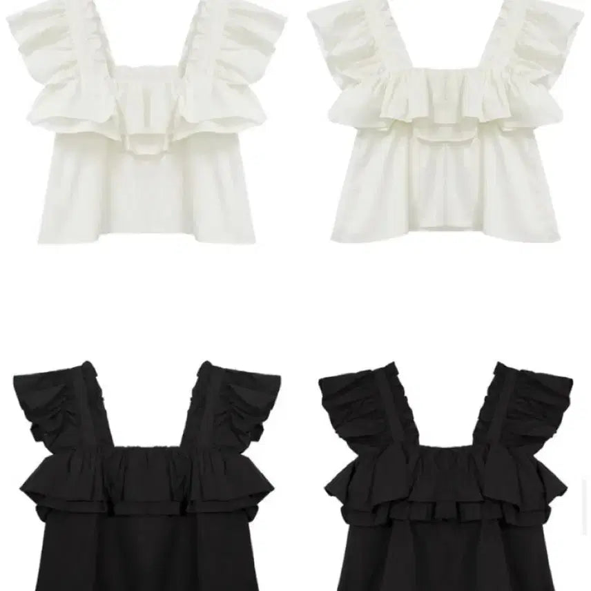 [BUNJANG] Thetis Ruffle Blouse Light Blue / Thetis 더티스 러플 블라우스 라이투 블루