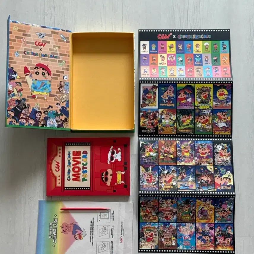 [BUNJANG] CGV Crayon Shin-chan: The Doodle Kingdom Postcard Set / CGV 짱구는 못말려 낙서왕국 엽서 세트
