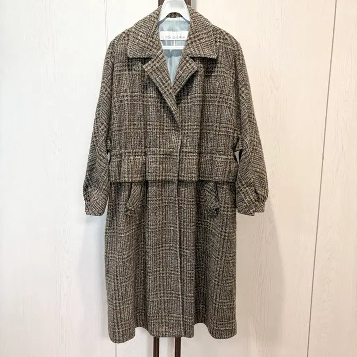 [BUNJANG] Son Jung Wan 21FW Check Half Coat / 21fw 손정완 체크 하프 코트 55~88