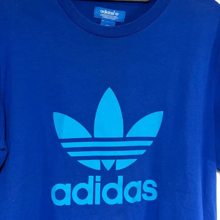 [BUNJANG] Adidas Trefoil T-Shirt Blue Cotton Size 100 / 아디다스 블루 반팔 티셔츠 100
