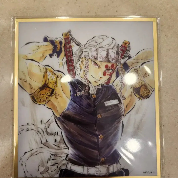 [BUNJANG] Demon Slayer Tengen Uzui Acrylic Shikishi / 귀멸의칼날 웹샵쿠지 무한성편 아크릴색지 A12 우즈이 텐겐