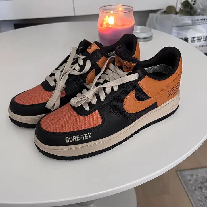 [BUNJANG] Nike Air Force 1 Low Gore-Tex Brown Curry Sneakers / 나이키 에어포스 1 로우 고어텍스 브라운 커리
