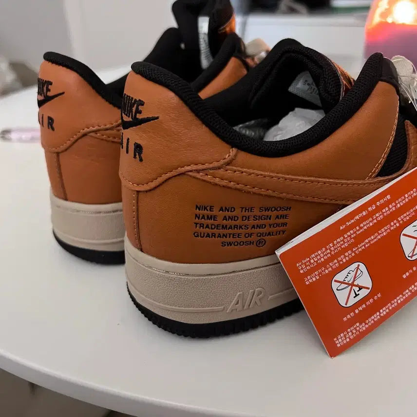[BUNJANG] Nike Air Force 1 Low Gore-Tex Brown Curry Sneakers / 나이키 에어포스 1 로우 고어텍스 브라운 커리