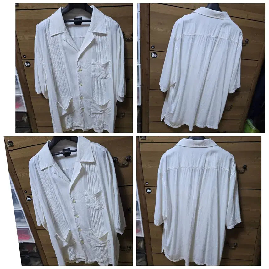 [BUNJANG] New Era Japan Black Label Linen Shirt (2XL) / 뉴에라 JAPAN 블랙라벨 (2XL) 린넨 셔츠