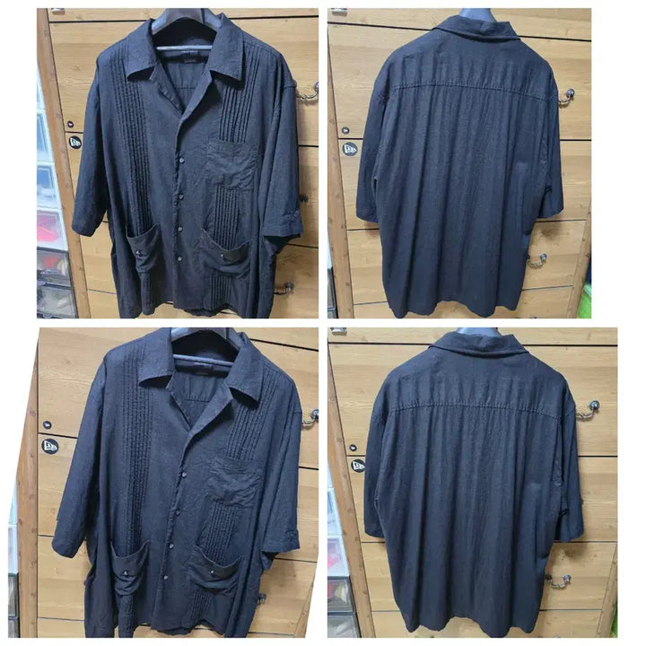 [BUNJANG] New Era Japan Black Label Linen Shirt (2XL) / 뉴에라 JAPAN 블랙라벨 (2XL) 린넨 셔츠