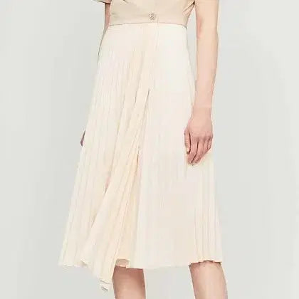 [BUNJANG] Sandro Ladis Beige Pleated Dress / 산드로 ladis 베이지 플리츠 원피스 38사이즈
