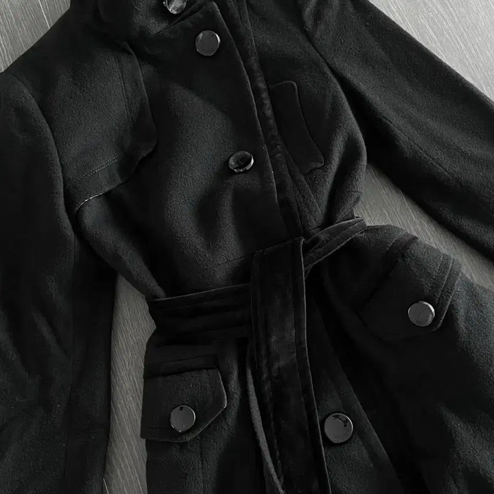 [BUNJANG] Banila B. Black High-Neck Coat / 블랙 하이넥 코트 중성계 지뢰 펑크 y2k banila b. 고딕