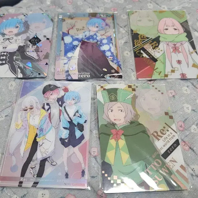 [BUNJANG] Love Live! Re:Zero Wafer Card Bundle Set / 러브라이브,리제로 웨하스카드 10종 일괄판매 합니다.