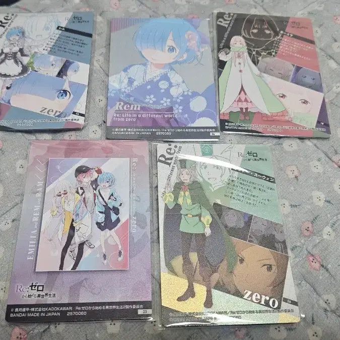 [BUNJANG] Love Live! Re:Zero Wafer Card Bundle Set / 러브라이브,리제로 웨하스카드 10종 일괄판매 합니다.
