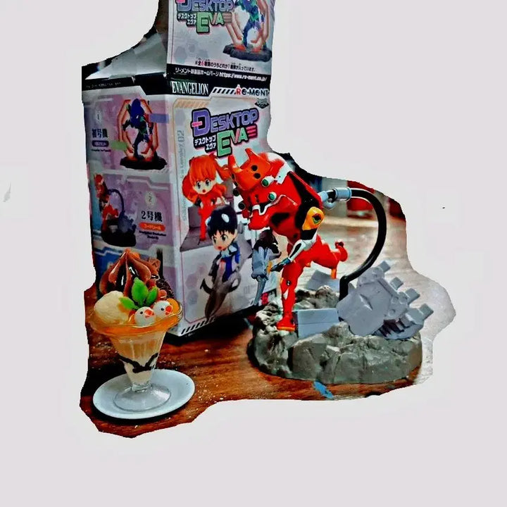 [BUNJANG] Evangelion Unit-02 Desktop Figure / 에반게리온 데스크탑 피규어 2호기