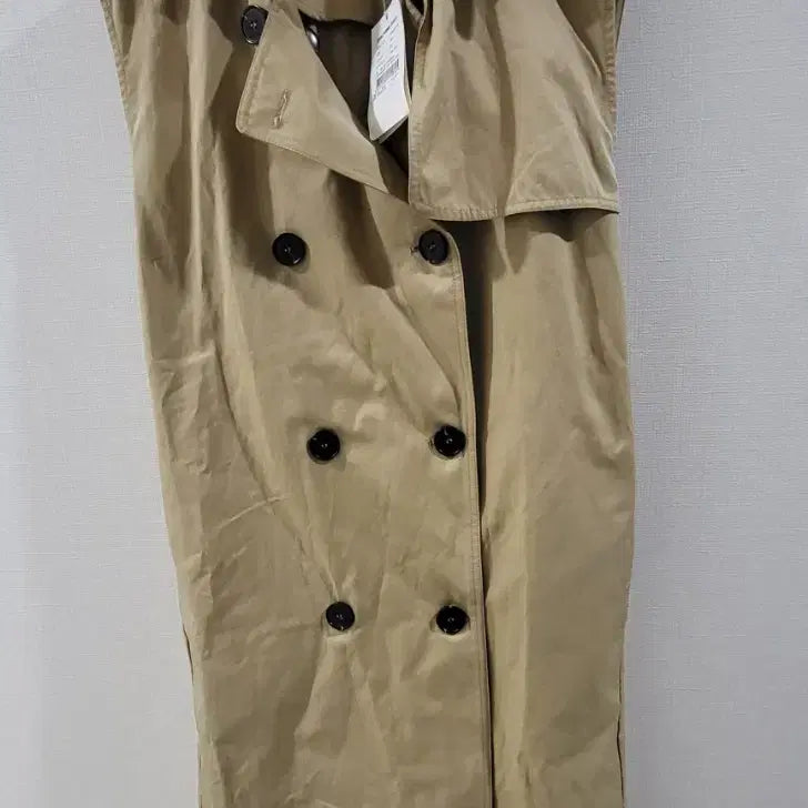 [BUNJANG] Culture Call Beige Trench Coat Vest - New Arrival / 컬쳐콜 브랜드의 트렌치 코트 베스트77 새상품