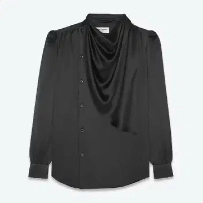 [BUNJANG] Saint Laurent Silk Scarf Shirt - Size 40 / (새상품)생로랑 스카프 실크 셔츠 - 40Size