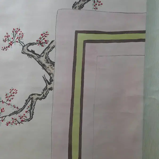 [SOLD OUT] 중국유명화가 장대천의 사녀도 고화 그림 족자 골동품 미술품 수집품