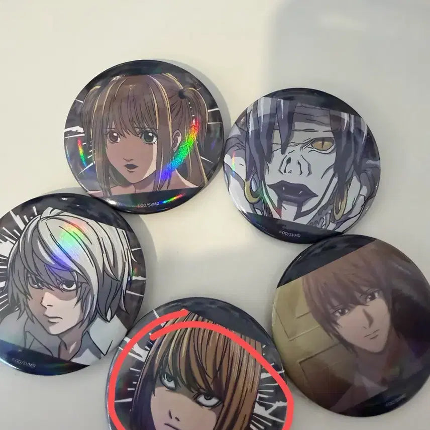 [BUNJANG] Death Note Mello Hologram Can Badge / 홍대 데스노트 콜라보 카페 멜로 홀로그램 캔뱃지