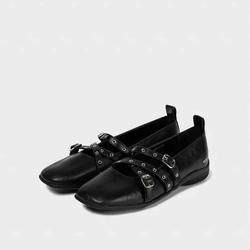 [BUNJANG] Kihot Travel Flat Black Mary Jane Shoes / 기호 트리벨 플랫 블랙 메리제인