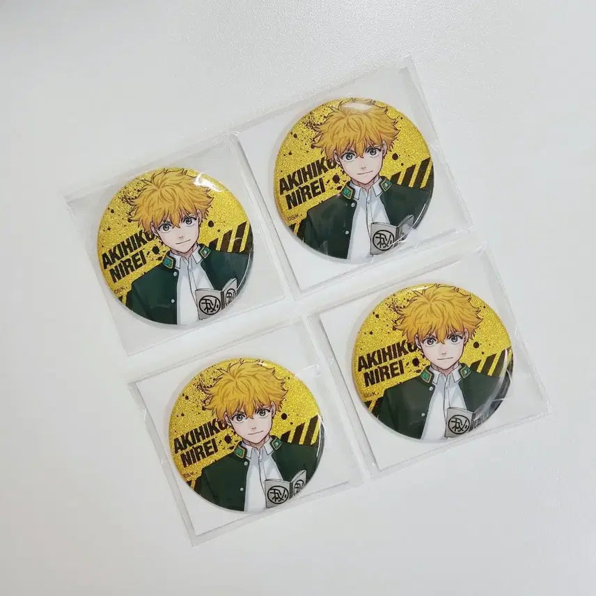 [BUNJANG] Wind Breaker Nirei Original Art Exhibition Glitter Can Badge Bundle Set / [4개일괄] 윈드브레이커 윈브레 니레이 원화전 글리터 캔뱃지 양도