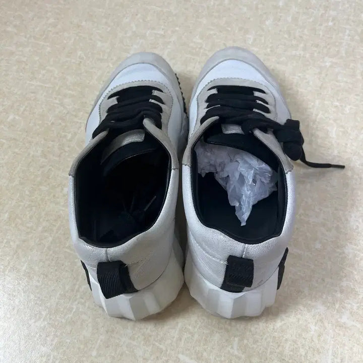 [BUNJANG] Hermes Bouncing Sneakers Goat Skin Blanc Noir 37.5 / 에르메스 바운싱 스니커즈 고트스킨 블랑 누아 37.5