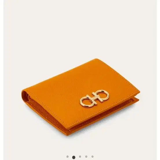 [BUNJANG] Ferragamo Gancini Bifold Wallet - Orange / 페라가모 간치니 반지갑 오렌지 새상품 풀박스