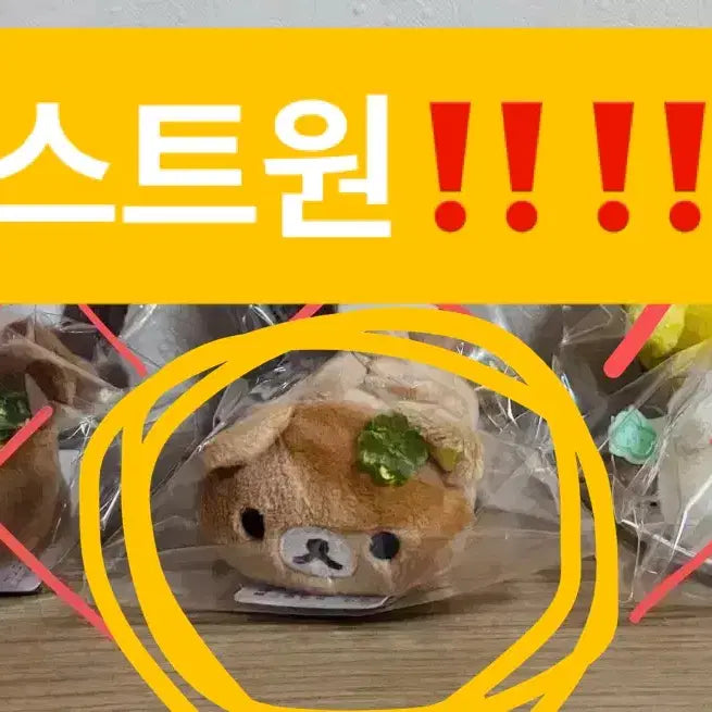 [BUNJANG] San-X Rilakkuma Koguma Clover 10th Anniversary Tenori Plush / 리락쿠마 코구마 클로버 10주년테노리(재고1개남음/할인! )
