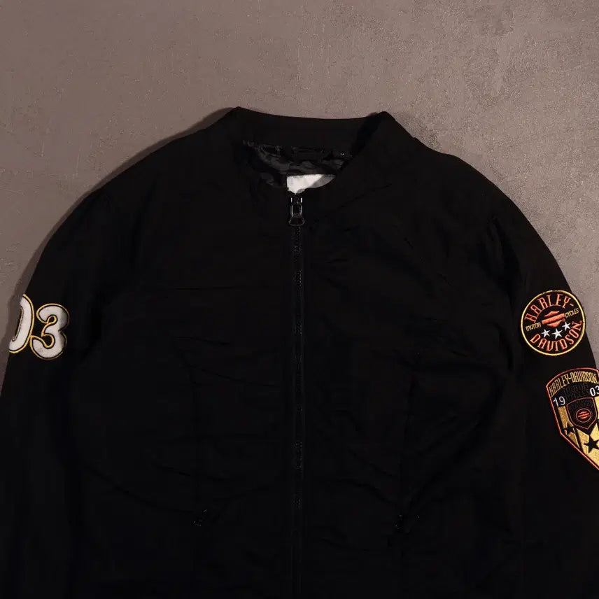 [BUNJANG] Harley-Davidson Nylon Shirred Jacket / 할리데이비슨 나일론 셔링 자켓 C580