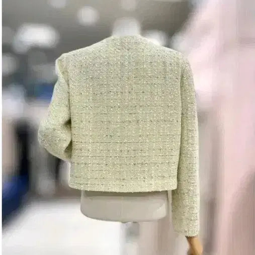 [BUNJANG] Satin Tweed Jacket / 샤틴 트위드 자켓