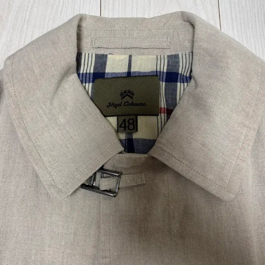 [BUNJANG] Nigel Cabourn Beige Wool Blend Coat / [48] 나이젤카본 코트