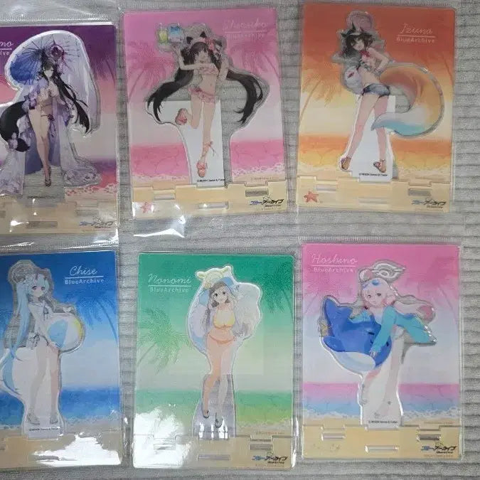 [BUNJANG] Blue Archive Swimsuit Acrylic Stand Bundle Set / 블루 아카이브 수영복 아크릴 스탠드 일괄