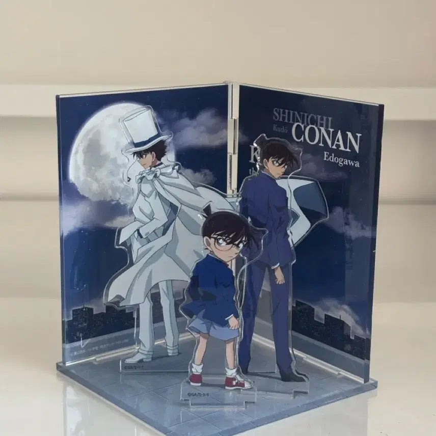 [BUNJANG] Detective Conan Kaito Kid &amp; Shinichi Kudo Acrylic Diorama - Moonlit Encounter / 괴도키드 신이치 아크릴 디오라마 월하의 대면