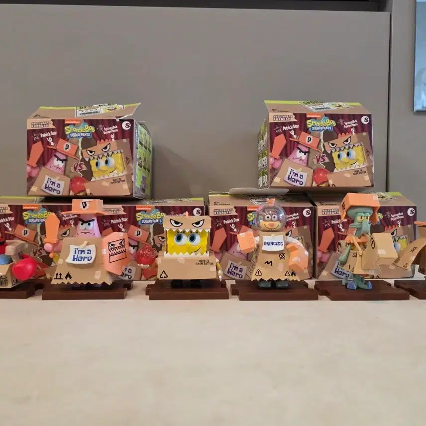 [BUNJANG] SpongeBob SquarePants Warriors Stage Series Set Figurines Bundle / 스폰지밥 피규어 일괄판매