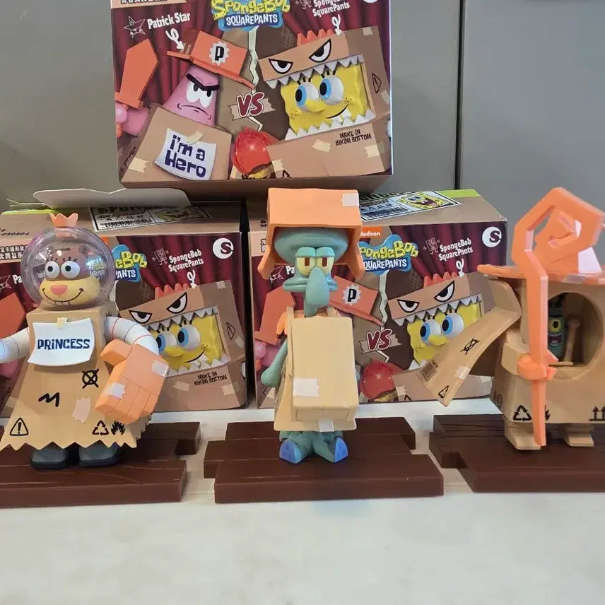 [BUNJANG] SpongeBob SquarePants Warriors Stage Series Set Figurines Bundle / 스폰지밥 피규어 일괄판매