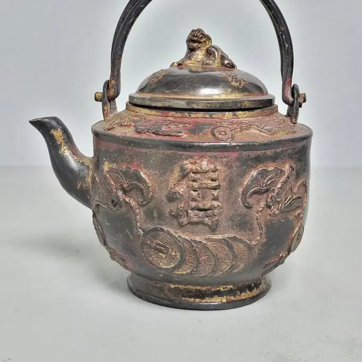 [BUNJANG] Antique Bronze Censer with Haetae and Bat Motifs / 연대감 좋아보이는 청동주자